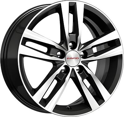Rapid Rassvet 6.5x16 5x114.3 ET 40 Dia 66.1 черный алмаз