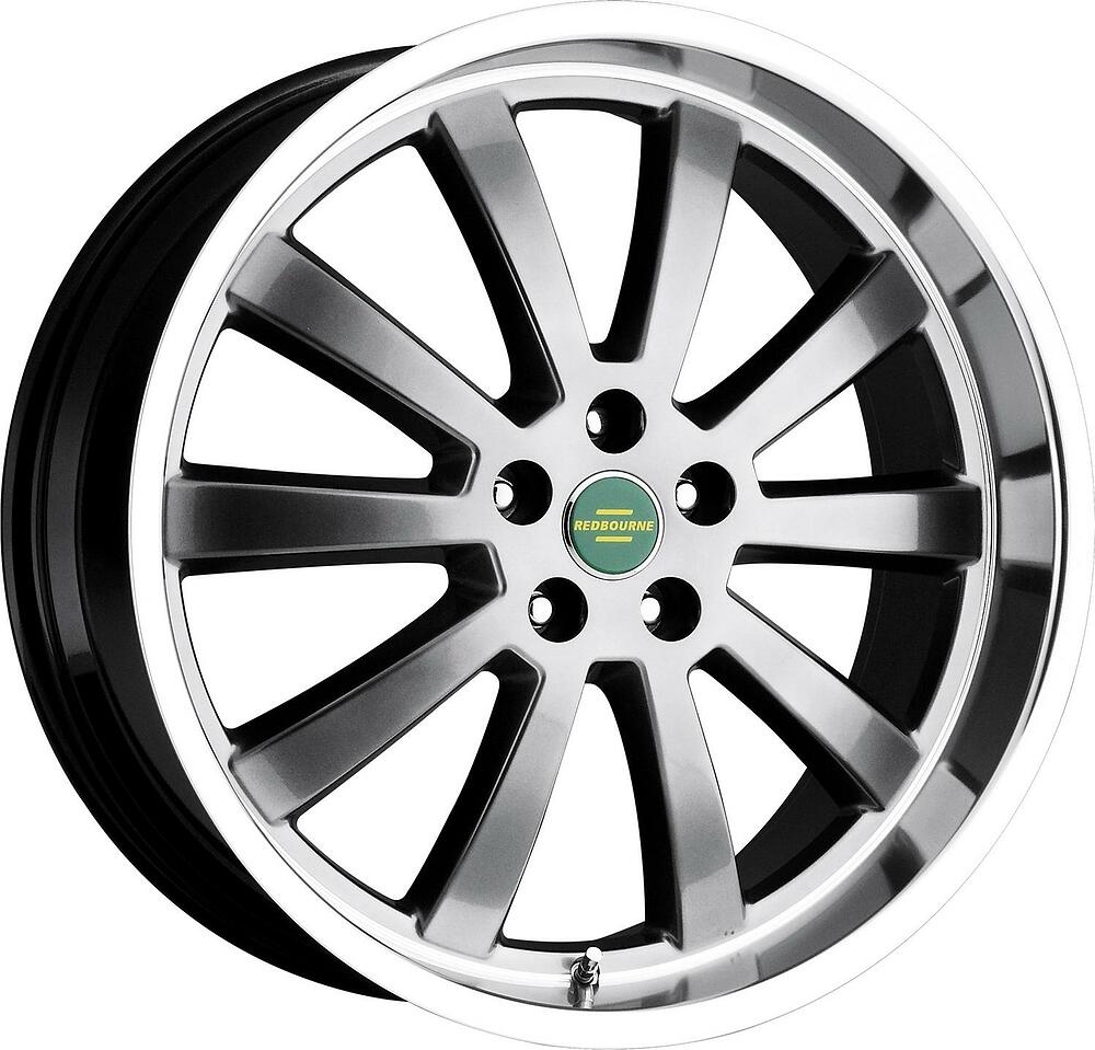 Redbourne Duke 9.5x20 5x120 ET 32 Dia 72 Hyper Black Mirror Cut Lip