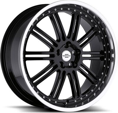 Redbourne Marques 9.5x22 5x120 ET 32 Dia 72 Gloss Black Mirror Cut Lip
