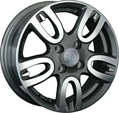 Replica FA1 5.5x14 4x100 ET 42 Dia 54.1 silver