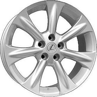 Replica LE6 7.5x18 5x114.3 ET 35 Dia 60.1 silver