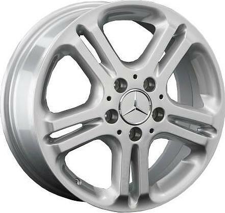 Replica MB37 8x17 5x112 ET 43 Dia 66.6 silver