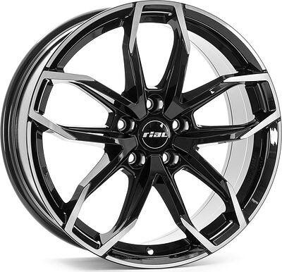 Rial Lucca 8x18 5x110 ET 33 Dia 65.1 Diamond Black