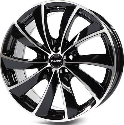 Rial Lugano 7.5x16 5x100 ET 38 Dia 63.3 Diamond Black