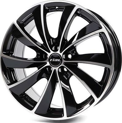 Rial Lugano 8.5x19 5x112 ET 45 Dia 70.1 diamond-black front polished