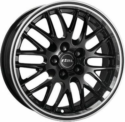 Rial Norano 8x17 5x108 ET 45 Dia 70.1 Diamant black lip polished