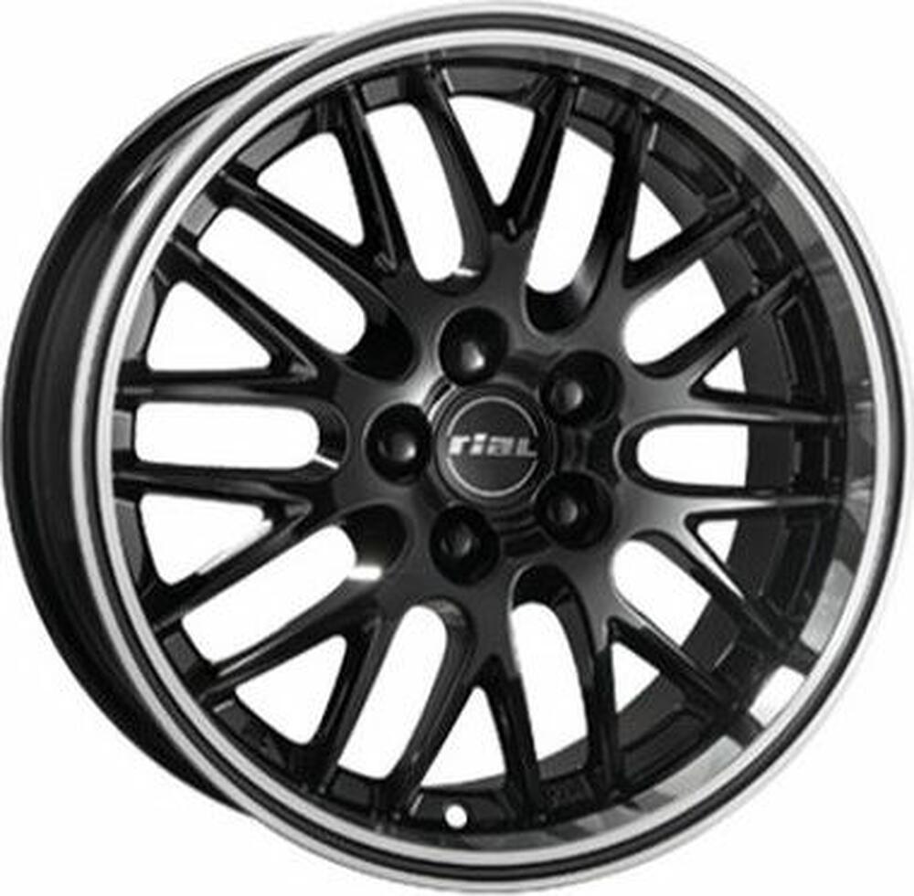Rial Norano 8x17 5x114.3 ET 45 Dia 70.1 Diamant black lip polished
