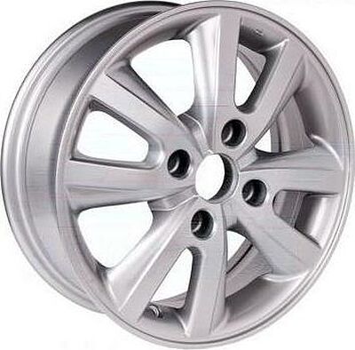 Roner RN1919 5.5x15 4x114.3 ET 40 Dia 66.1 silver