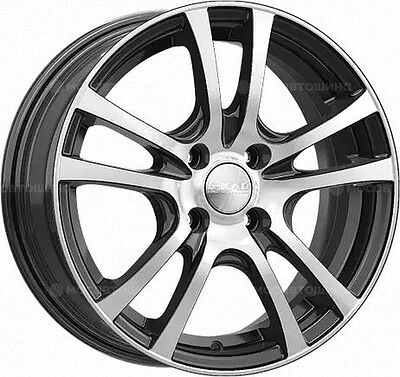 Скад Дели 6x15 4x1 ET 4 Dia 60.1 черный матовый