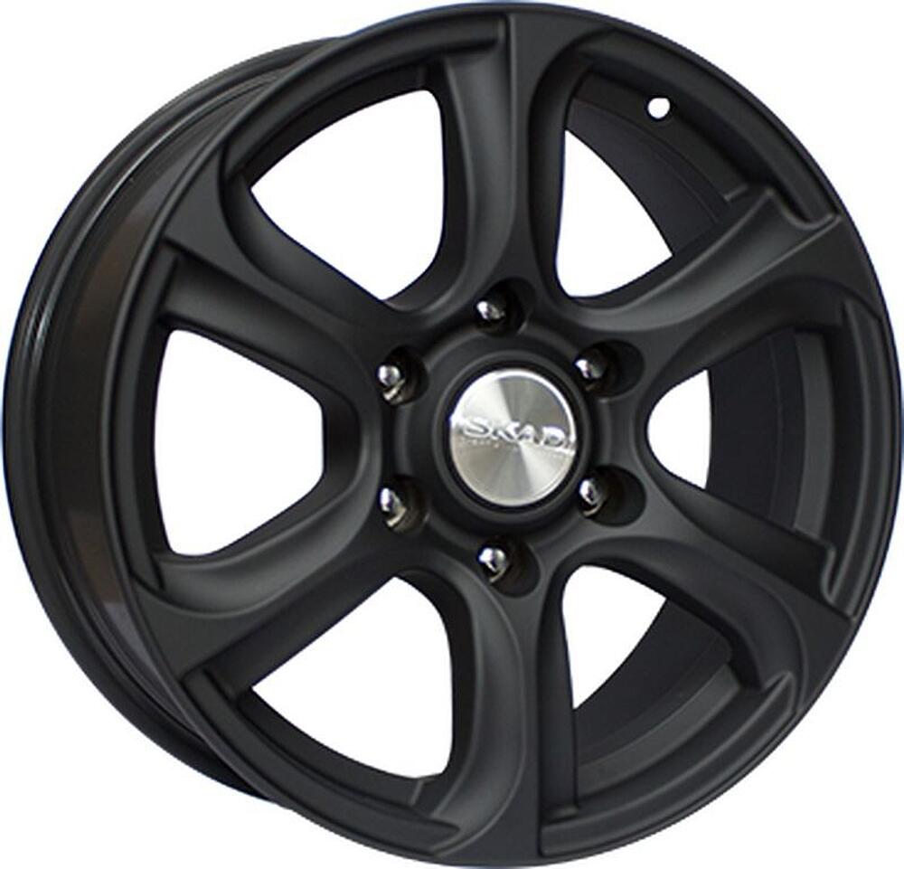 Скад Скала 7.5x17 6x139.7 ET 25 Dia 106.2 черный матовый