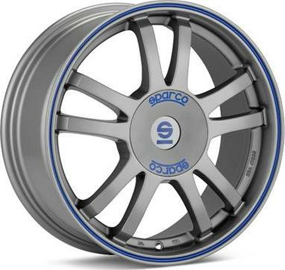 Sparco Rally 7x16 5x112 ET 48 Dia 73.1 MATT SILVER TECH