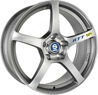 Sparco RTT524 7x16 4x100 ET 37 Dia 63.3 MATT SILVER TECH