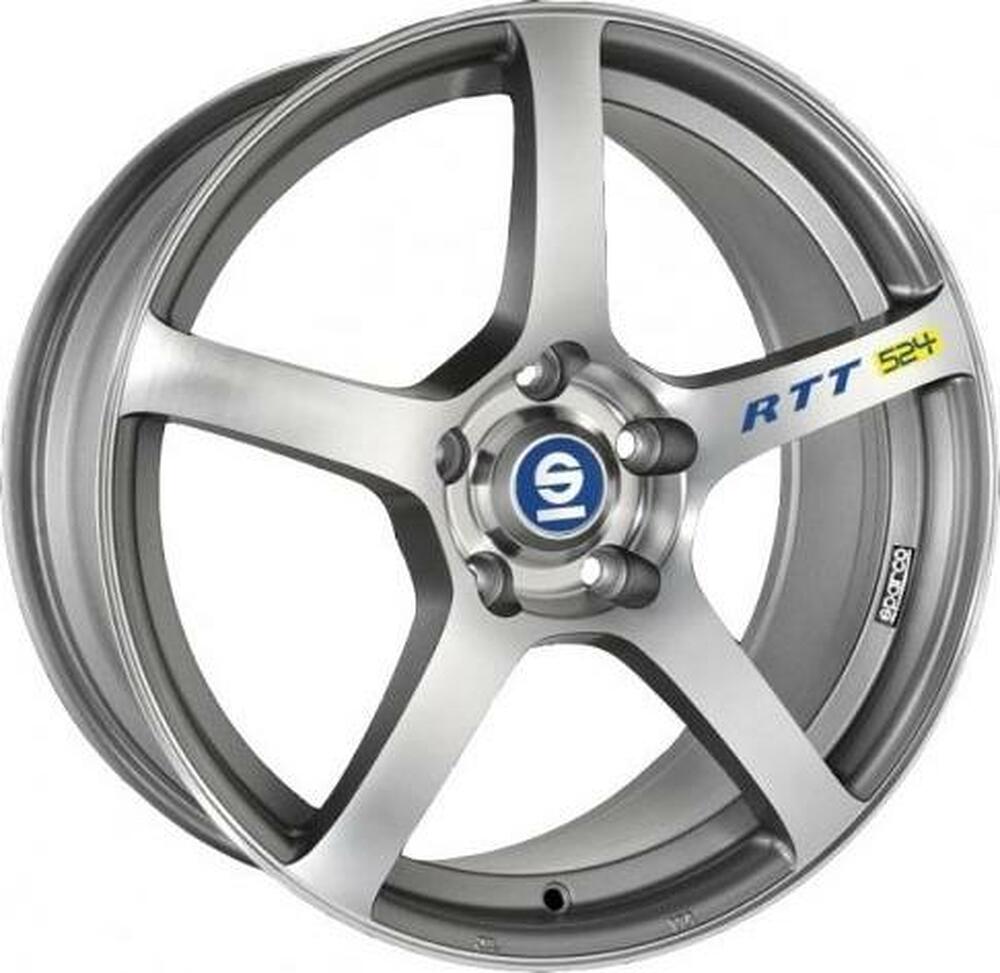 Sparco RTT524 7x16 5x100 ET 35 Dia 63.3 MATT SILVER TECH