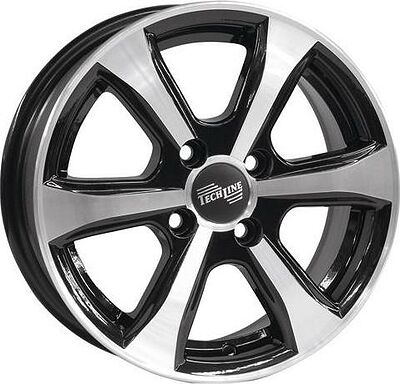 Tech Line TL408 5.5x14 4x100 ET 43 Dia 60.1 Platinum