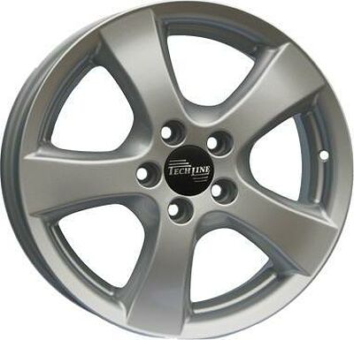 Tech Line TL516 5x16 5x100 ET 45 Dia 57.1 silver