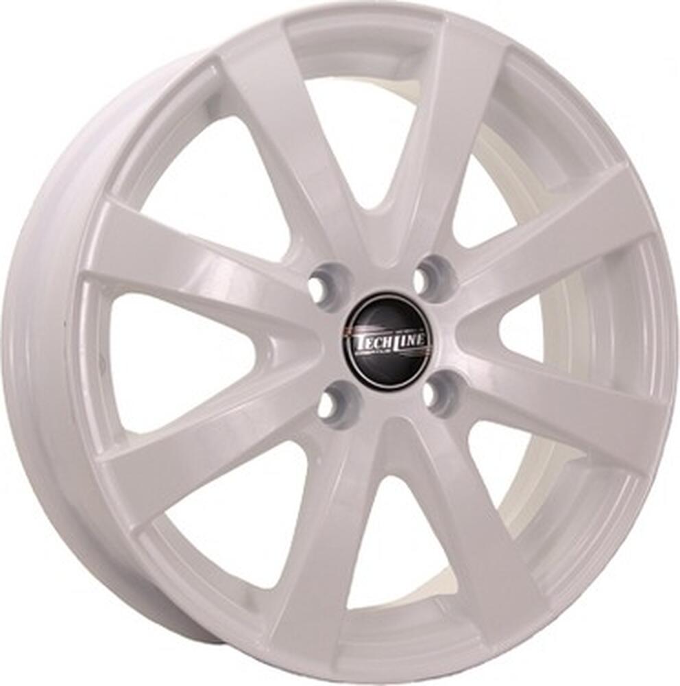 Tech Line TL534 5.5x15 4x100 ET 45 Dia 54.1 White
