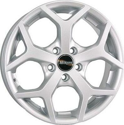 Tech Line TL632 6x16 5x108 ET 52 Dia 63 Silver