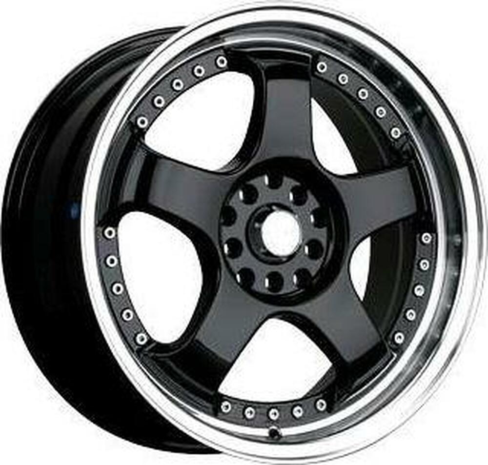 TG Racing LZ 081 6.5x15 10x100 ET 38 Dia 67.1 BLACK POL
