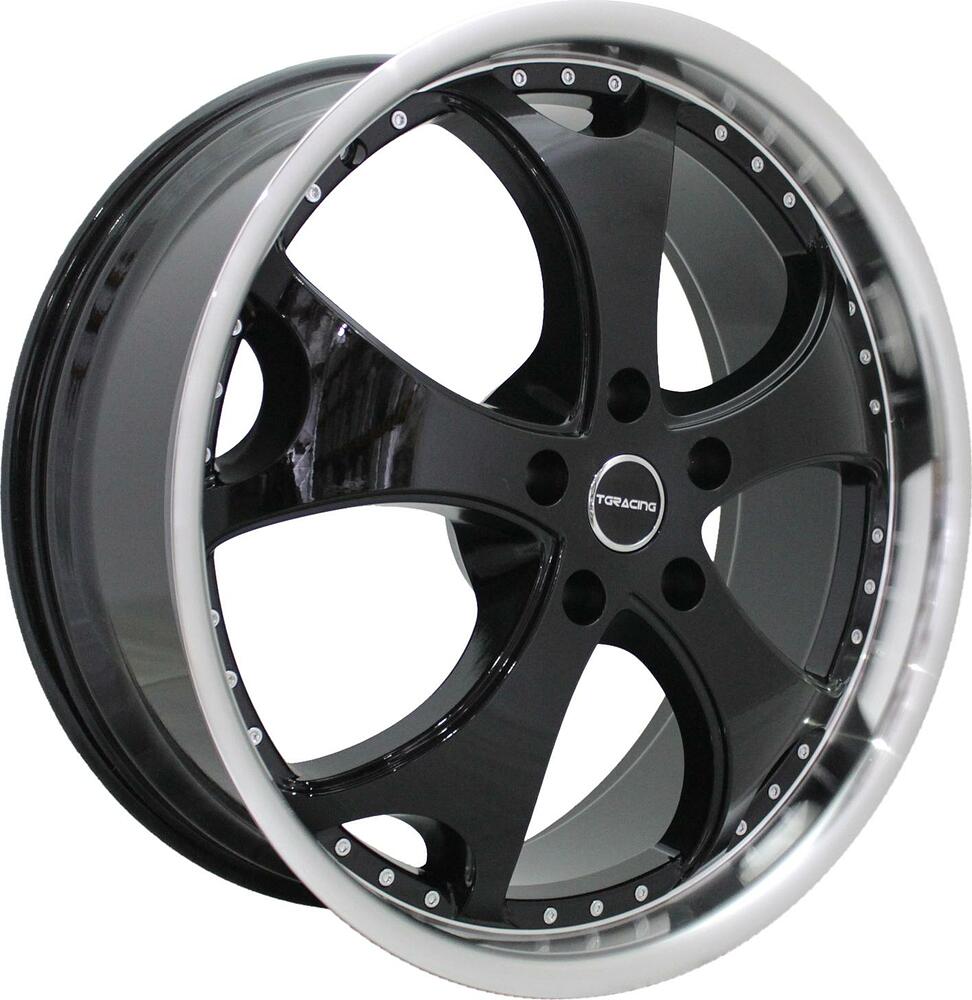TG Racing Lz 219 9x22 5x130 ET 45 Dia 71.6 BLK P/LIP
