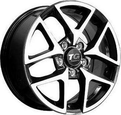 TG Racing LZ 395 6.5x16 5x114.3 ET 45 Dia 67.1 BLK POL