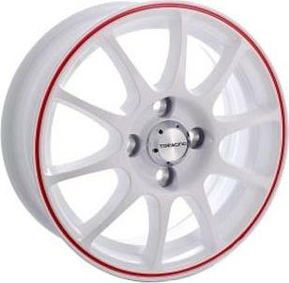 TG Racing TGR 001 5.5x14 4x98 ET 38 Dia 58.5 W red ring