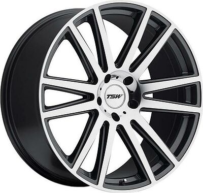 TSW Gatsby 8.5x20 5x120 ET 35 Dia 76 Matt Black