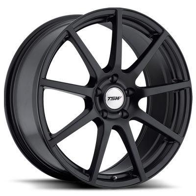 TSW Interlagos 8x17 5x100 ET 35 Dia 72 matt black