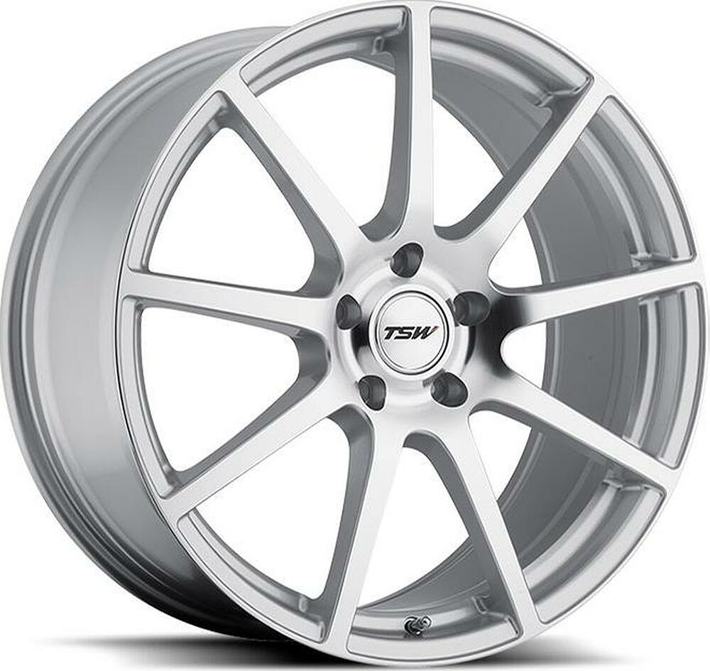 TSW Interlagos 7.5x17 5x114.3 ET 45 Dia 76 Silver Mirror Cut Face