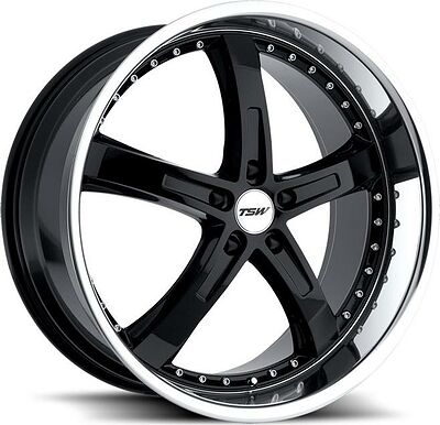 TSW Jarama 8x17 5x100 ET 35 Dia 72 Gloss Black Mirror Cut Lip