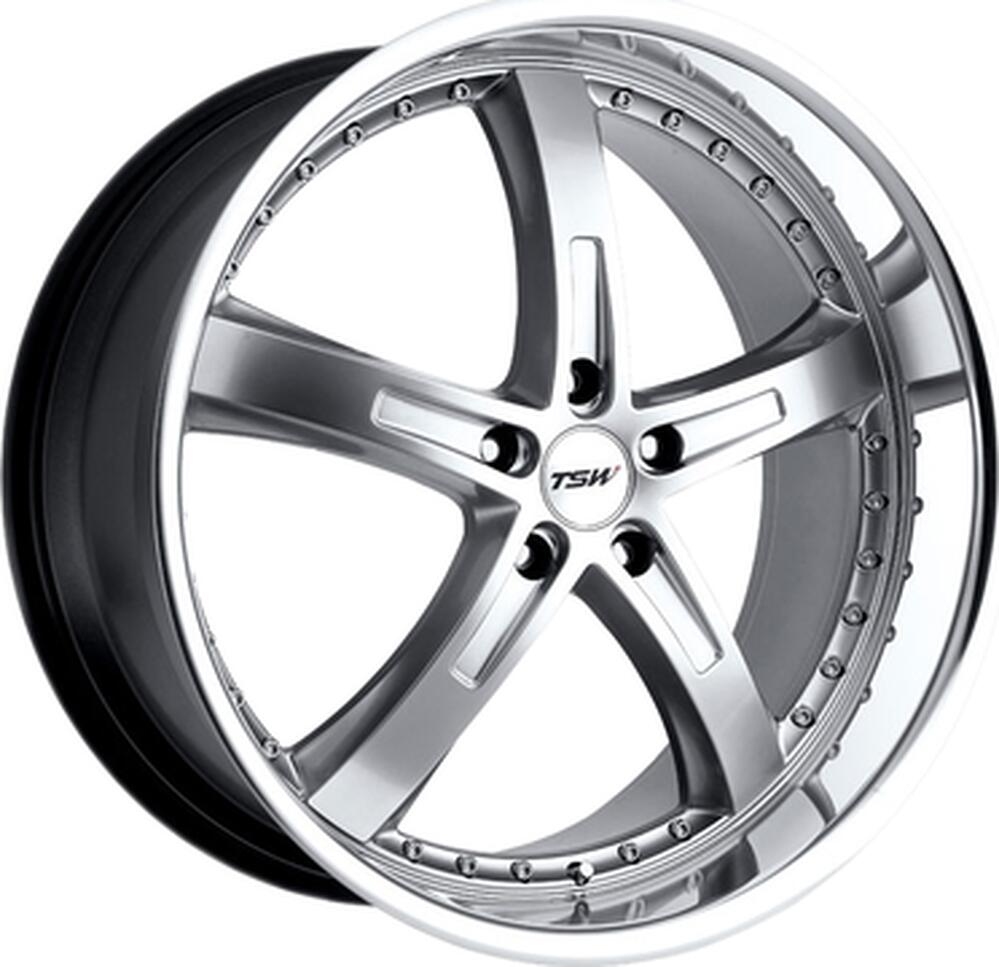 TSW Jarama 8x18 5x112 ET 45 Dia 72 Hyper Silver Mirror Cut Lip