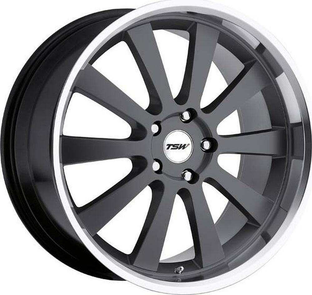 TSW Londrina 8x18 5x114.3 ET 40 Dia 76 Gunmetal Mirror Cut Lip