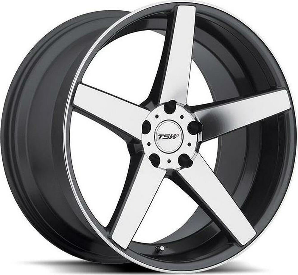 TSW Sochi 8x18 5x100 ET 35 Dia 72 Matte Black