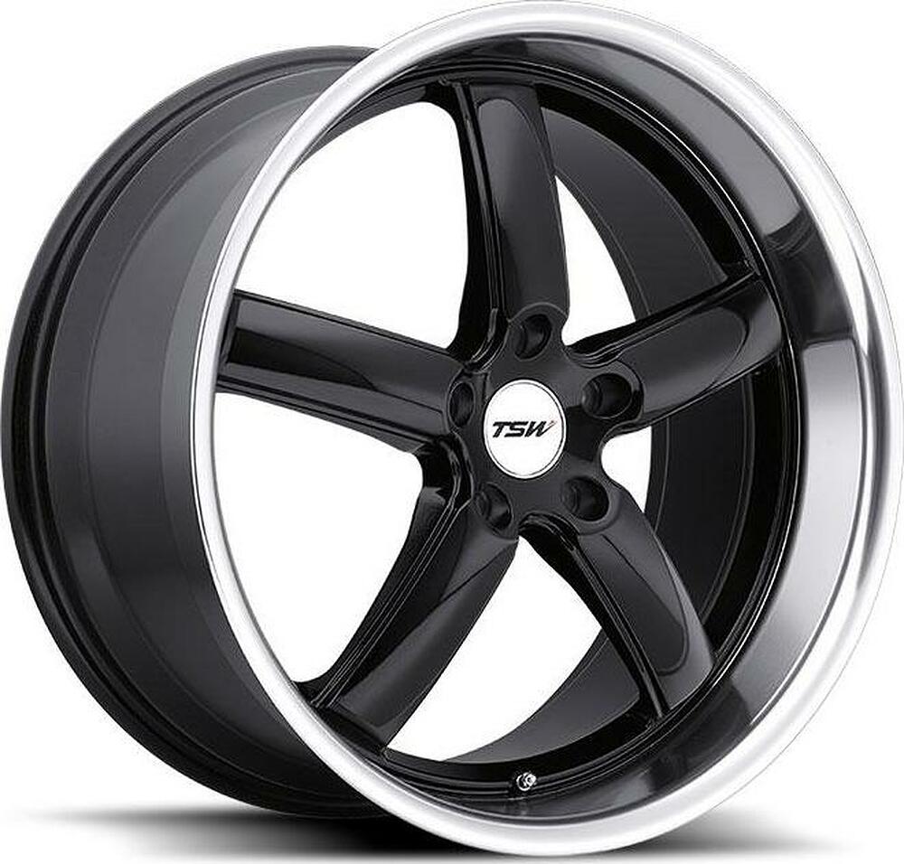 TSW Stowe 8x17 5x112 ET 45 Dia 72 Hyper Silver Mirror Cut Lip