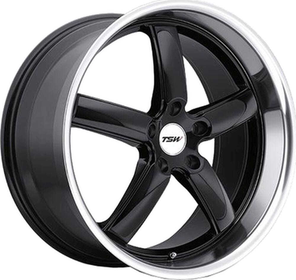 TSW Stowe 8x18 5x114.3 ET 40 Dia 76 gloss black