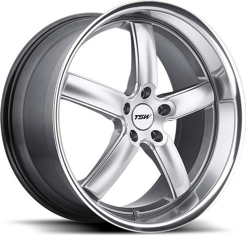TSW Stowe 8x18 5x112 ET 45 Dia 72 Hyper Silver
