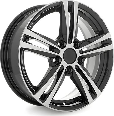 Vector B217 6x16 5x112 ET 48 Dia 57.1 черный алмаз