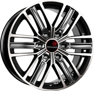 Vector B218 7.5x18 6x139.7 ET 55 Dia 95.1 черный алмаз