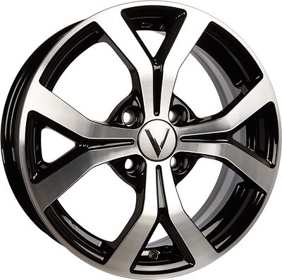 Vector K147 6x15 4x100 ET 50 Dia 60.1 черный алмаз