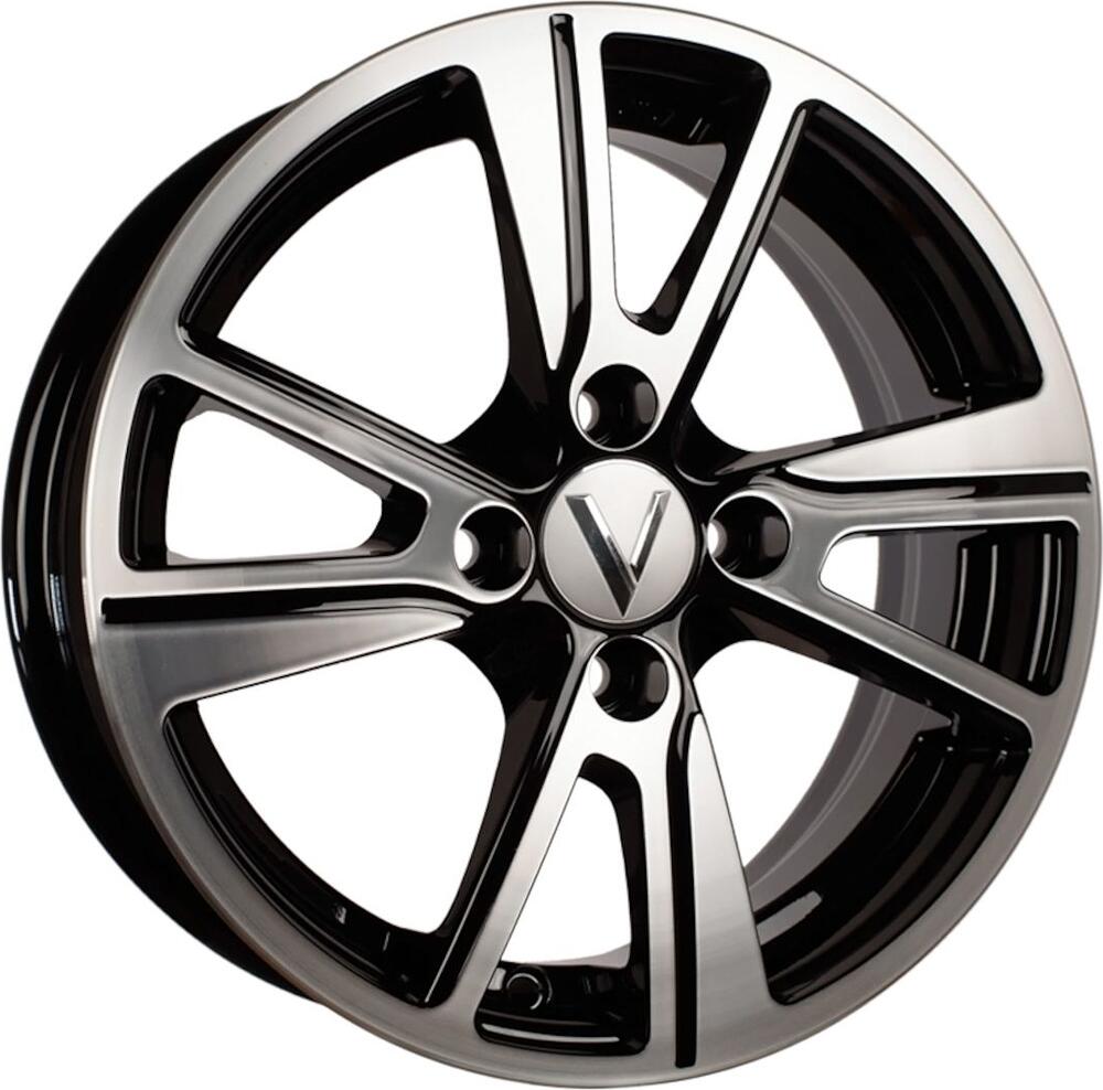 Vector K27 5.5x14 4x100 ET 38 Dia 67.1 черный алмаз