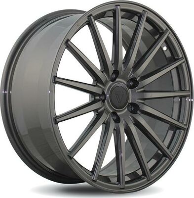 Vissol F-002 9x22 5x112 ET 32 Dia 66.6 gloss-graphite