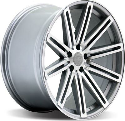 Vissol F-004 10.5x20 5x112 ET 30 Dia 66.6 silver-polished