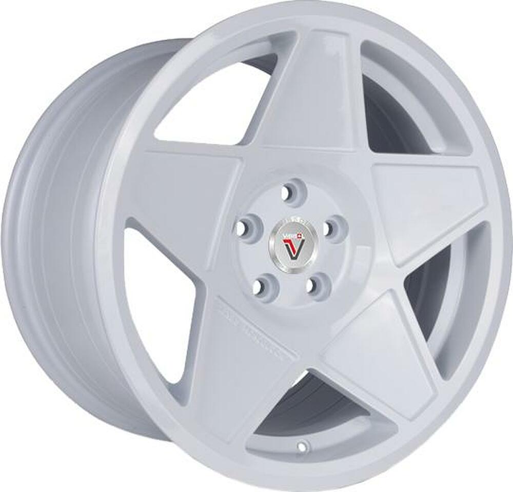 Vissol F-005 8.5x19 5x112 ET 32 Dia 66.6 white