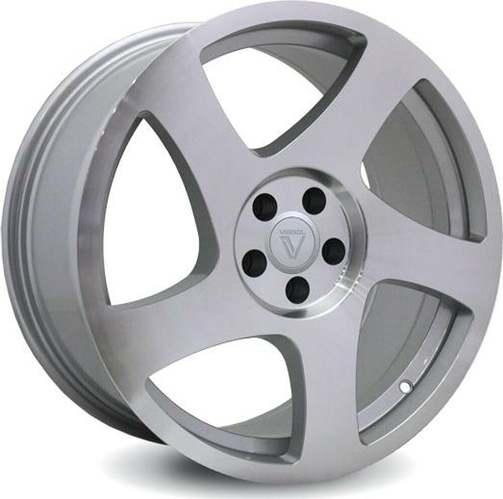 Vissol F-006 10x19 5x114.3 ET 40 Dia 72.6 silver-polished