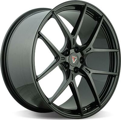 Vissol F-755 10.5x22 5x112 ET 42 Dia 66.6 gloss-black