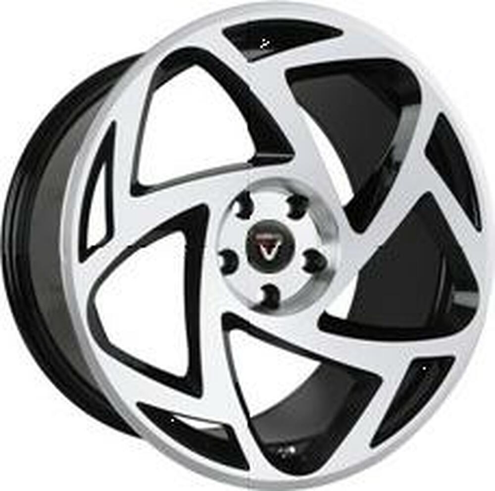 Vissol F-910 8.5x18 5x108 ET 45 Dia 72.6 matte_silver_machine_face