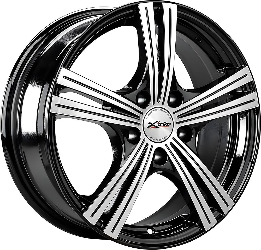 X'trike X-112 6.5x16 5x112 ET 45 Dia 57.1 BK/FP