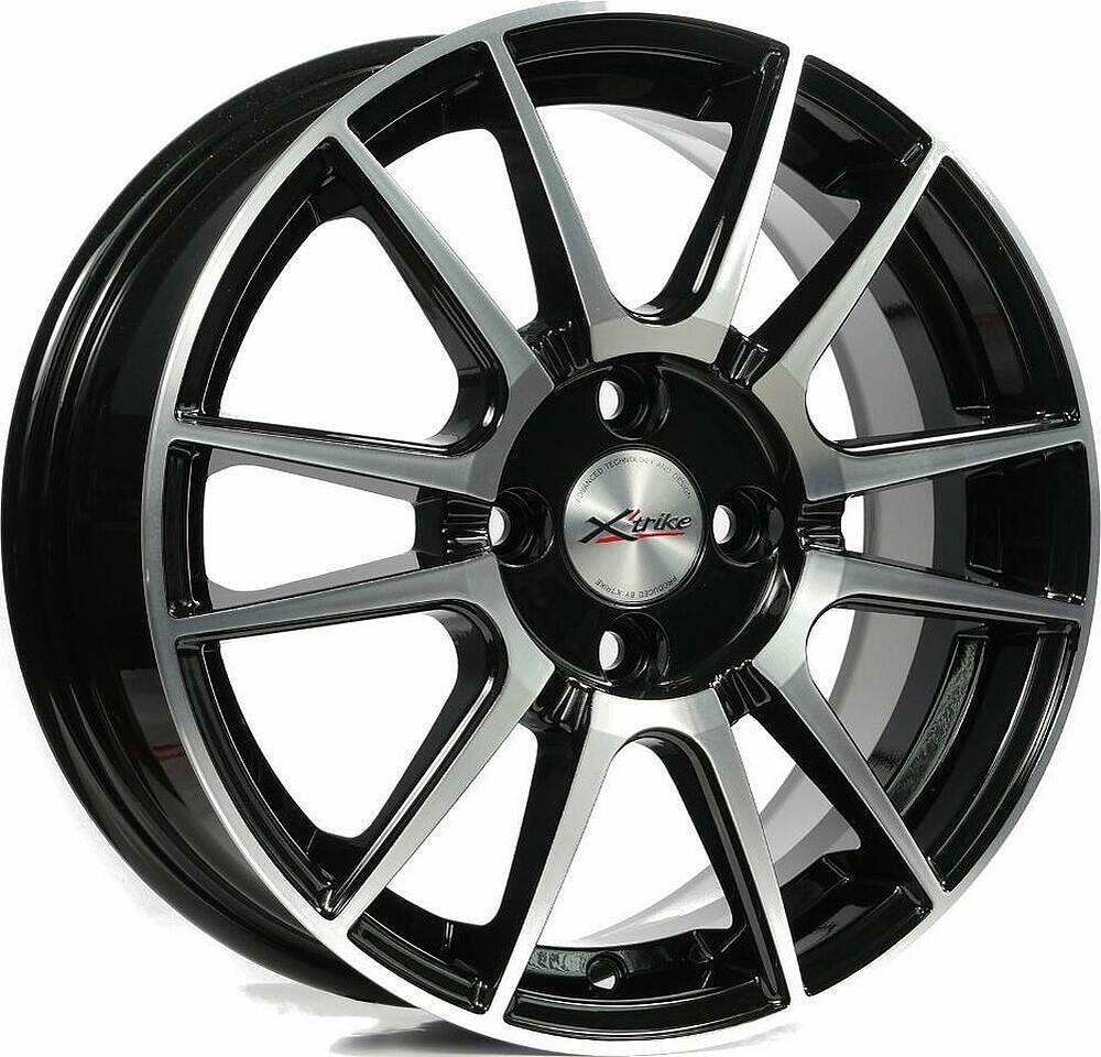 X'trike X-127 6x15 4x100 ET 45 Dia 54.1 BK/FP