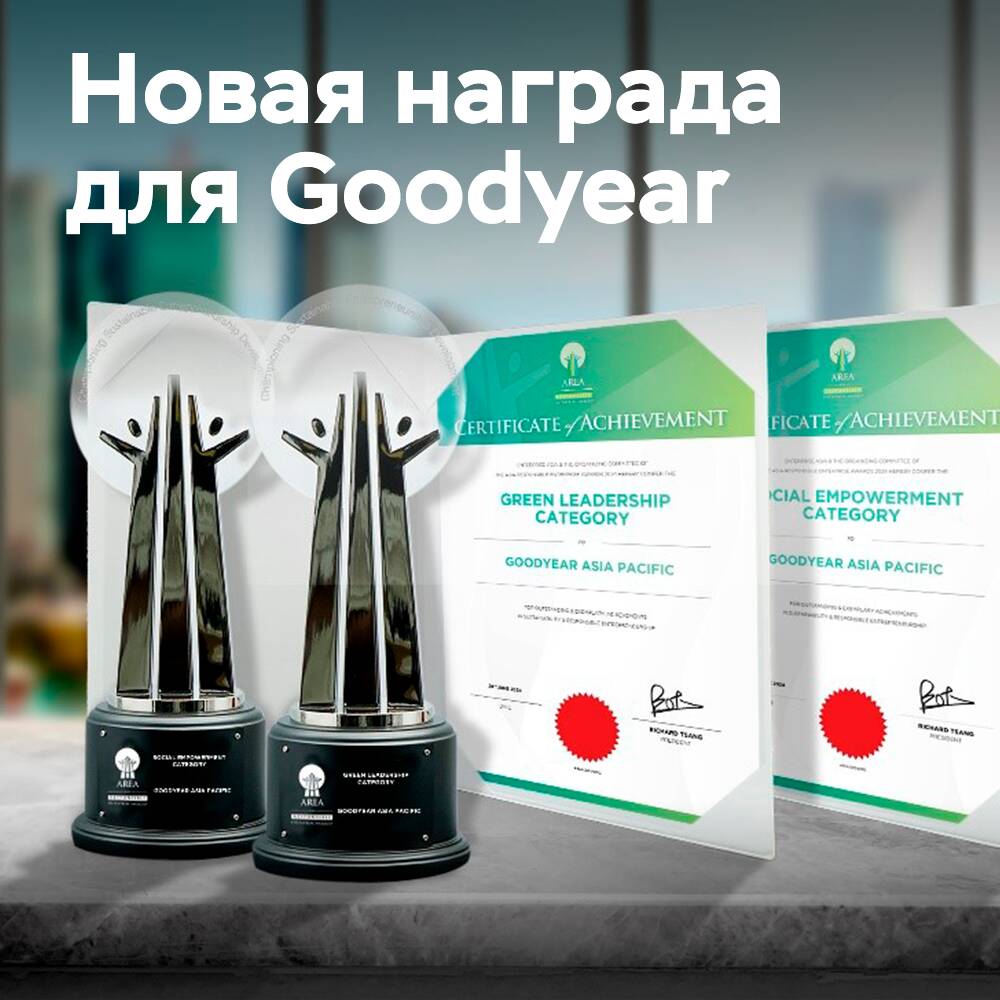 La compañía Goodyear recibió el premio AREA por el desarrollo sostenible