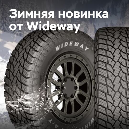 Под брендом Wideway выходят новые зимние шины