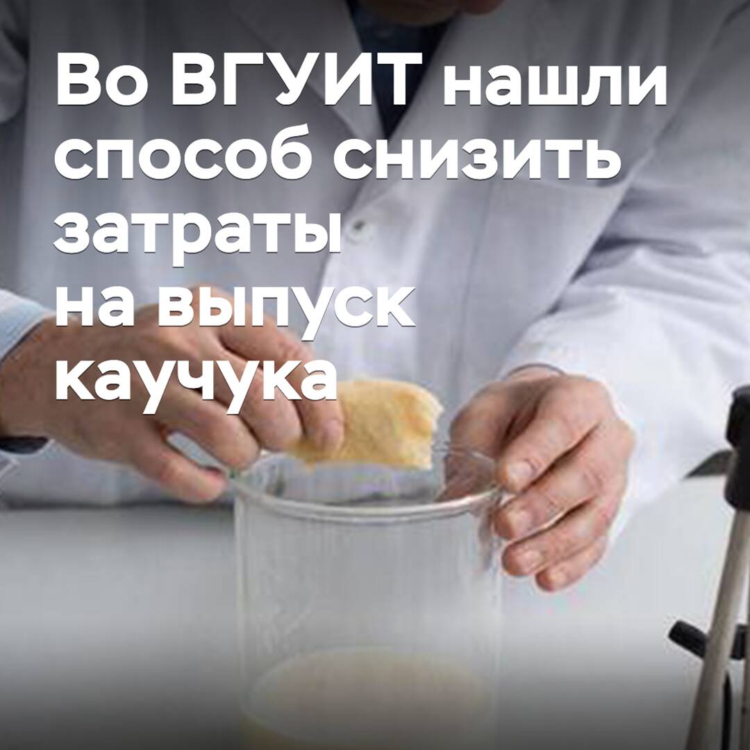 En la Universidad Técnica Estatal de Vorónezh (Voronezh State University of Engineering Technologies, ВГУИТ) encontraron una forma de reducir los costos de producción del caucho